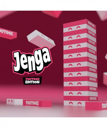 Youtooz Jenga Edition Tower Block Stacking Game Classic Game in Youtooz Pink and White Edition - by Youtooz Collectibles $51....