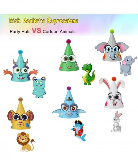 Party Hats Birthday Arts and Crafts for Kids Activities Kit Make Your Own Animal Monster Paper Fun Hat Party Favor Games Supp...