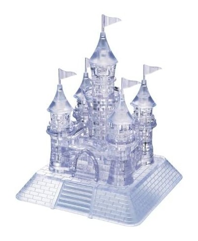 Original 3D Crystal Puzzle Deluxe - Castle Clear - Fun yet challenging brain teaser that will test your skills and imaginatio...