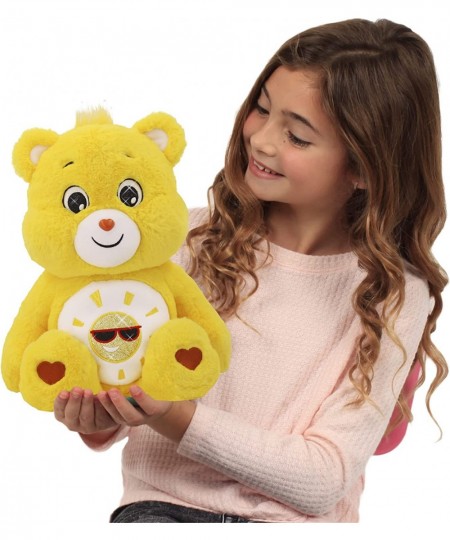 18" Plush - Funshine Bear with Glitter Belly Badge - Soft Huggable Material! $33.89 - Stuffed Animals & Teddy Bears