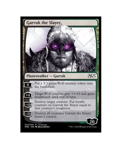 Magic: the Gathering - Garruk the Slayer (001/001) - Oversize Promo $16.77 - Card Games