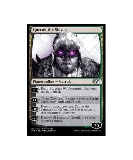 Magic: the Gathering - Garruk the Slayer (001/001) - Oversize Promo $16.77 - Card Games