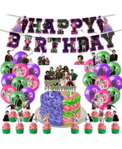 Zombies Party Supplies Zombies Birthday Party Decorations Include Happy Birthday Banner Cake and Cupcake Toppers Hanging Deco...