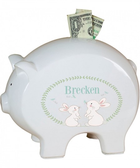 Personalized Spring Floral Piggy Bank $81.85 - Kids' Money Banks