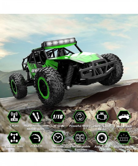 Remote Control Car 1/16 Scale Off-Road RC Car Remote Control Monster Truck High Speed Racing Car All Terrain RC Vehicle Toy G...