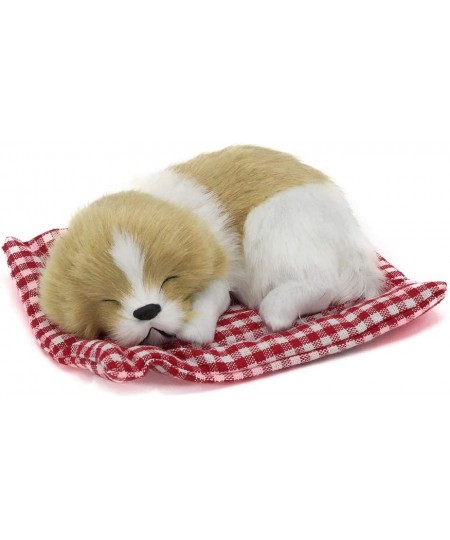 2Pcs Sleeping Dogs on Pad Doll Toy Cute Mini Puppy on Pad with Woof Sounds Decor Hand Toy Gift for Kids Boys Girls $29.34 - P...