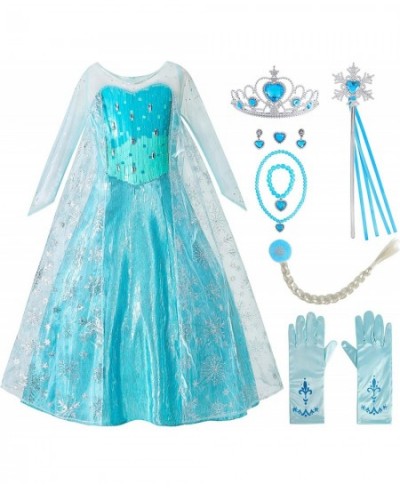 Elsa Costume for Girls Frozen Princess Dress Birthday Halloween Cosplay $68.58 - Kids' Costumes