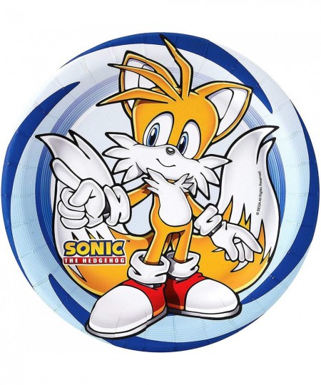 Sonic The Hedgehog 7" Dessert Paper Plates 8-Count $16.68 - Kids' Party Tableware