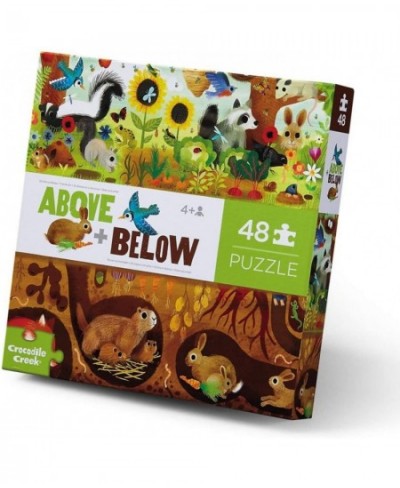 Above + Below Backyard Discovery - 48-Piece Jigsaw Floor Puzzle - for Kids Ages 4 Years and up - Heavy-Duty Box for Storage -...