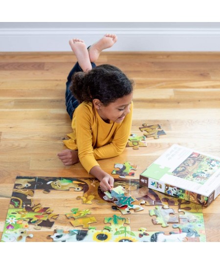 Above + Below Backyard Discovery - 48-Piece Jigsaw Floor Puzzle - for Kids Ages 4 Years and up - Heavy-Duty Box for Storage -...