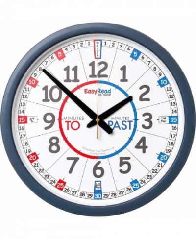 Learn The Time School Classroom Past/to Wall Clock ERCC-EN $67.97 - Early Development & Activity Toys