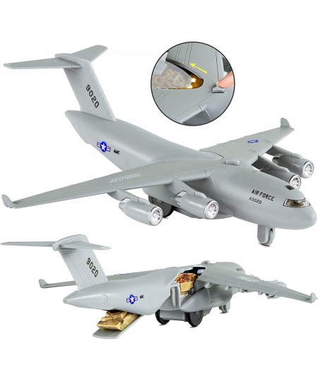 Diecast Toys Plane Pull-Back Airplane C-17 Globemaster III Transport Aircraft Model Toy with Lights Sounds for Kids Boys $46....