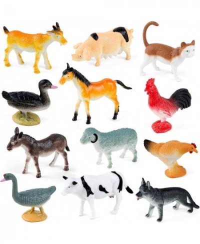 Farm Animals Toys Realistic Farm Anime Figures for Toddlers Kids Farm Animal Figurines with Gift Package 12 Piece Party Favor...