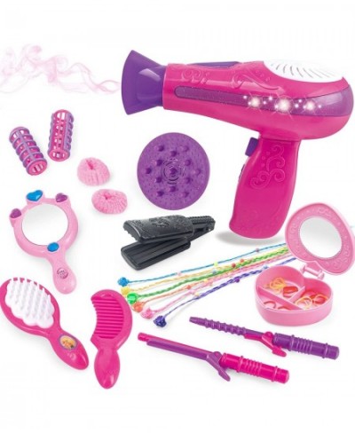 Little Girls Beauty Hair Salon Toy Kit with Toy Hairdryer Mirror & Other Accessories Fashion Pretend Makeup Set for Kids $30....