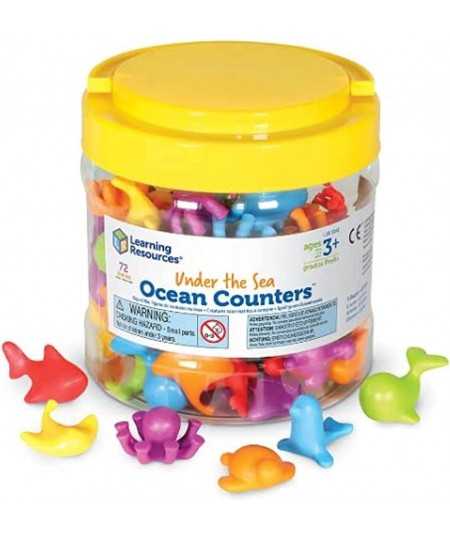 Under The Sea Ocean Counters - 72 Pieces Ages 3+ Toddler Learning Toys Counting Toys for Kids Math Counters for Kids $32.05 -...