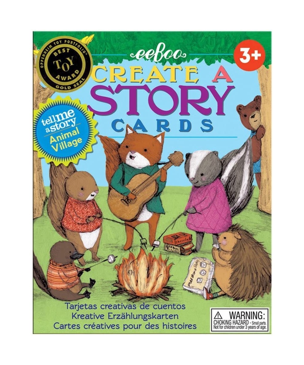 eeBoo: Animal Village Create A Story Pre-Literacy Cards 36 Cards Included in the Set Encourages Imagination Creativity and St...