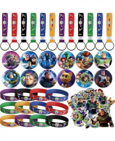 Buzz Lightyear Party Supplies Buzz Lightyear Party Favors Include 12 Bracelets 12 Button Pins 12 Keychain and 50 Stickers for...