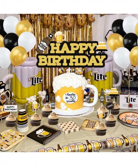 Beer Birthday Party Decorations Cheers and Beers Happy Birthday Party Banner Balloons Decorations Aged to Perfection Birthday...