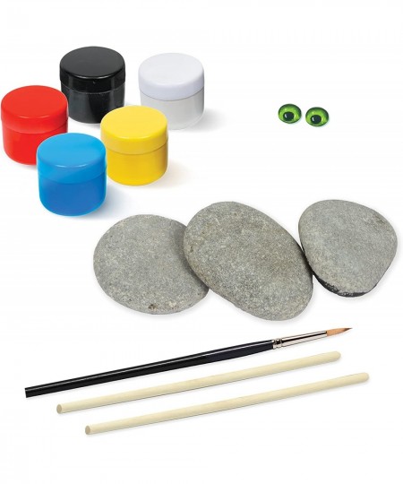 Animal Rock Painting Box Set - DIY Rock Painting for Adults - Rocks Brush Paint Included - Mandala Stone Artist - Create Rock...