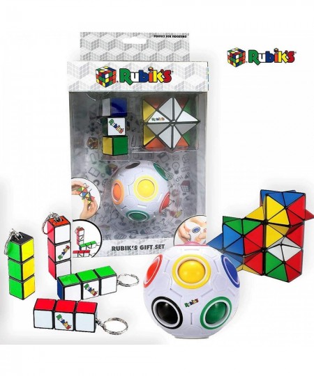 3-Piece Gift Set (Rainbow Ball Magic Star Puzzle and Twist Key Chain) Pocket Educational and STEM Toy Brain Teaser Stress Rel...