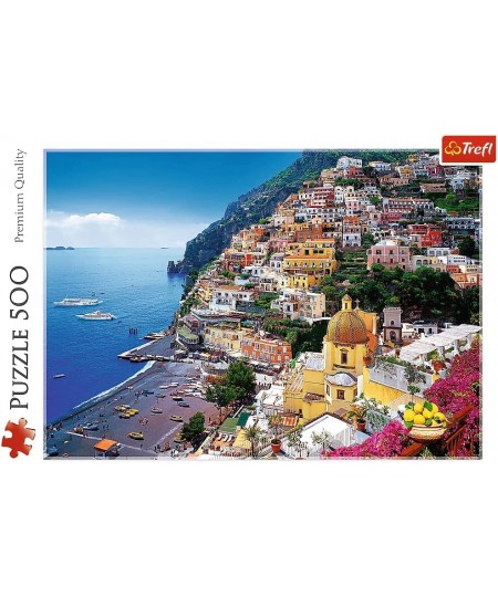 Red 500 Piece Jigsaw Puzzle - Positano Italy/Fototeca $26.92 - Jigsaw Puzzles