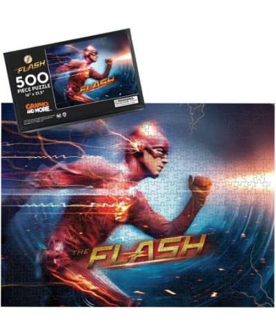 The Flash Fastest Man 500 Piece Jigsaw Puzzle for Adults 16" L X 21.5" W $40.79 - Jigsaw Puzzles