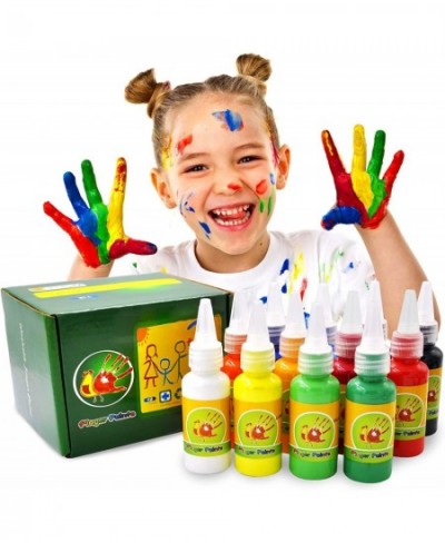 Safe Finger Paint Set for Kids Toddlers Non-Toxic Finger Painting Set Washable Art Painting Supplies Gift for Kids Age 3 4 5 ...