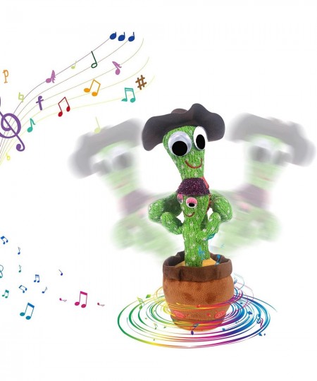 2022 New Talking Parent-Child Dancing Cactus Toys Electronic Shake Toys Repeat English Songs Plush Cactus Toys for Babies LED...