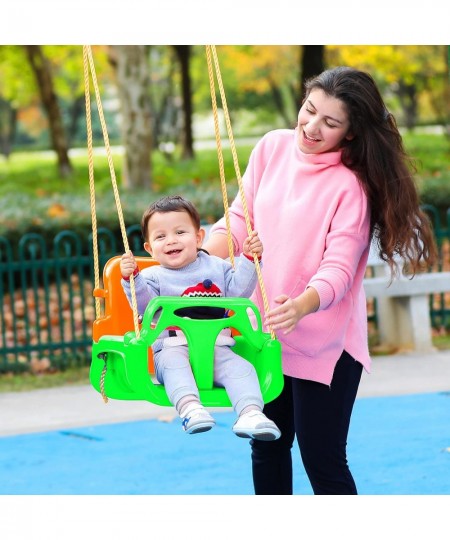 3-in-1 Swing Seat for Kids 6 Months up Anti-Flip Snug & Detachable Kids to Teens Swing Seat for Outside Playground $104.23 - ...