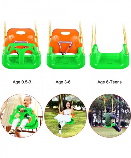 3-in-1 Swing Seat for Kids 6 Months up Anti-Flip Snug & Detachable Kids to Teens Swing Seat for Outside Playground $104.23 - ...