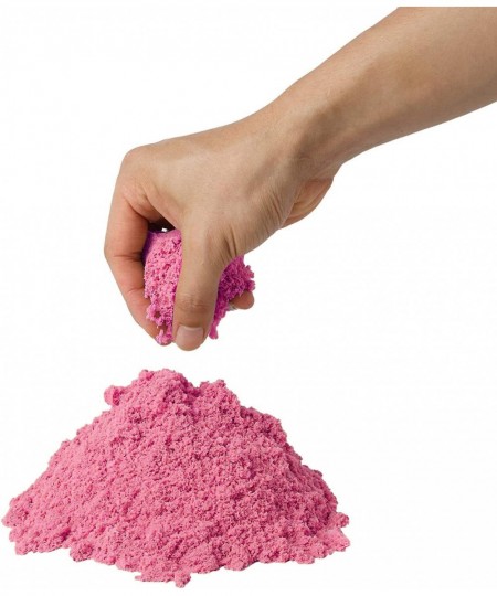 Pink Play Sand 4 LB Refill Pack for Your Sand Toys or Playsets - Bulk Replacement Sensory Sand Feels Wet but is Dry - Sticks ...