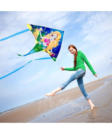 Mermaid Kite for Girls & Kids Easiest to Fly Delta Kite $26.85 - Kites & Wind Spinners