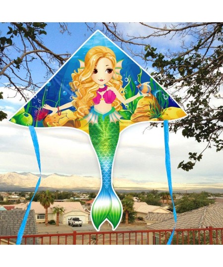 Mermaid Kite for Girls & Kids Easiest to Fly Delta Kite $26.85 - Kites & Wind Spinners