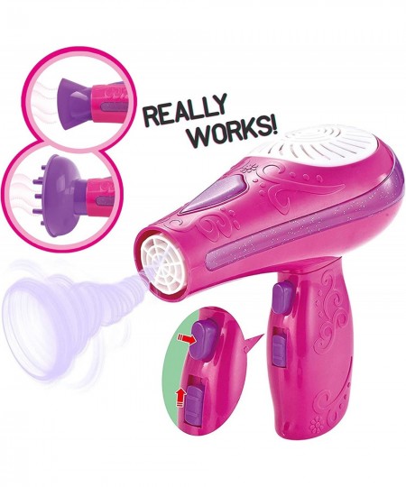 Little Girls Beauty Hair Salon Toy Kit with Toy Hairdryer Mirror & Other Accessories Fashion Pretend Makeup Set for Kids $34....