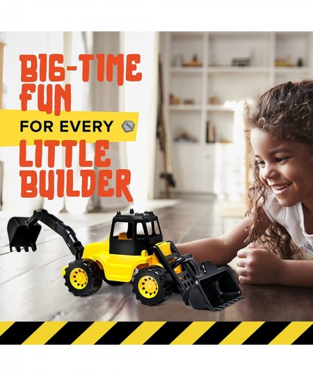 Backhoe Toy Construction Truck | Front Loader and Excavator Scoop Truck for Kids and Toddlers $20.83 - Kids' Play Constructio...