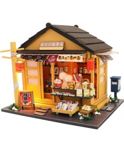 Dollhouse Miniature with Furniture DIY Wooden Doll House Kit Japanese-Style Plus Dust Cover and Music Movement 1:24 Scale Cre...