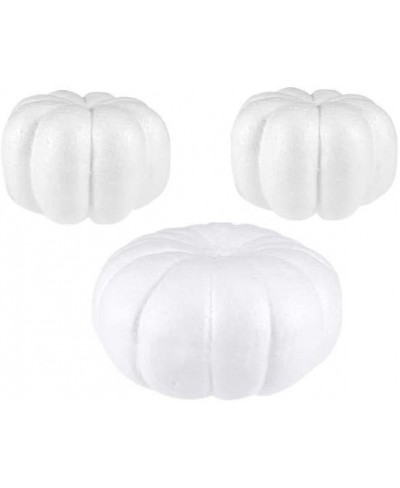 3Pcs Foam Pumpkins for Crafts Simulation Pumpkin Decoration Halloween Harvest Thanksgiving Party Centerpieces (2Pcs 13CM + 1P...