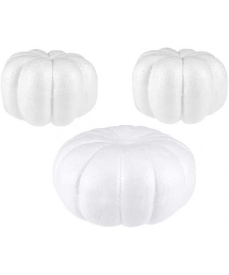 3Pcs Foam Pumpkins for Crafts Simulation Pumpkin Decoration Halloween Harvest Thanksgiving Party Centerpieces (2Pcs 13CM + 1P...