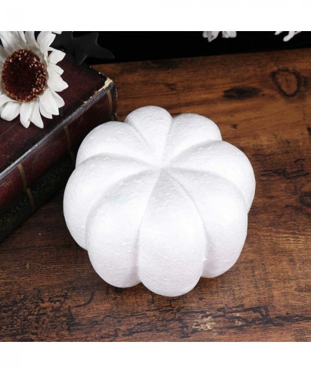 3Pcs Foam Pumpkins for Crafts Simulation Pumpkin Decoration Halloween Harvest Thanksgiving Party Centerpieces (2Pcs 13CM + 1P...