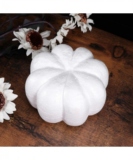 3Pcs Foam Pumpkins for Crafts Simulation Pumpkin Decoration Halloween Harvest Thanksgiving Party Centerpieces (2Pcs 13CM + 1P...