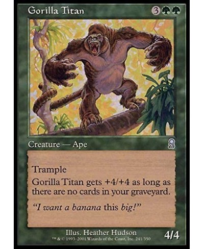 Gorilla Titan - Odyssey $11.50 - Card Games