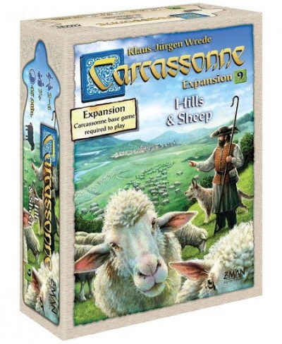 Carcassonne Hills & Sheeps Board Game Expansion 9 | Family Board Game | Board Game for Adults and Family | Strategy Board Gam...