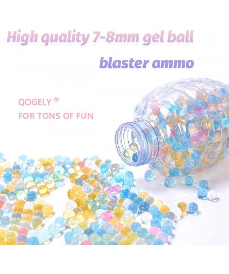 Gel Splatter Ball Blaster Refill Ammo 7-8 mm 90000 Pieces Non-Toxic Eco Friendly Water Gel Splater Ball Bullets Compatible wi...