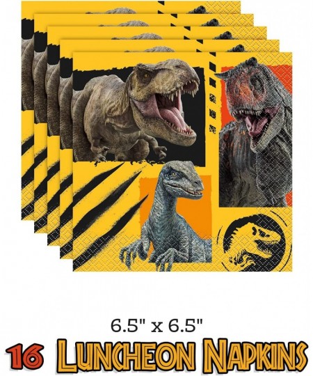 Jurassic World and Dinosaur Party Supplies for 16 | Paper Plates Cups Napkins Table Cover | Jurassic Park Birthday Party Supp...