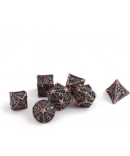 Hollow D&D Dice Set Metal Polyhedral Dice with Box Dungeons and Dragons Roll Playing Games RPGs 16mm 7 die DND Dice for Pathf...