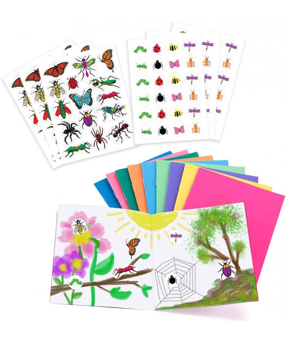 Bugs Stickers Craft Pack Boredom Buster-Fun for Kids’ Arts & Crafts-6 Sheets of Self-Adhesive Stickers-10 Blank Books-4.25” x...