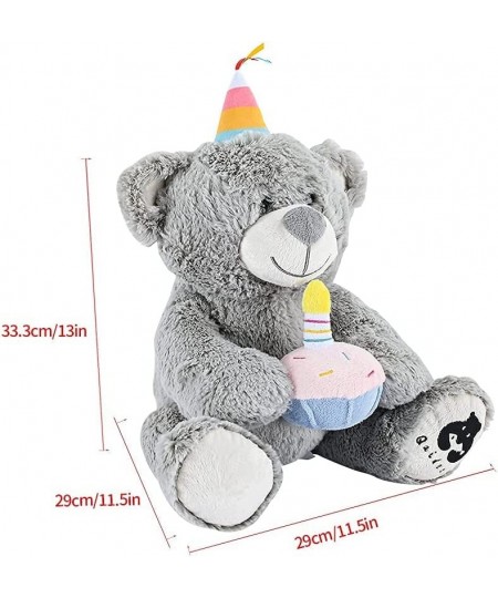 Happy Birthday Bear Soft Large Teddy Bear 13 Inches Happy Birthday Stuffed Animal Paper Cupcake $34.80 - Stuffed Animals & Te...